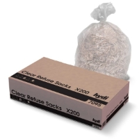 15kg Heavy Duty Sacks Clear (200)