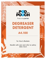 Pod in a Pouch Floor Degreaser Label For Bucket